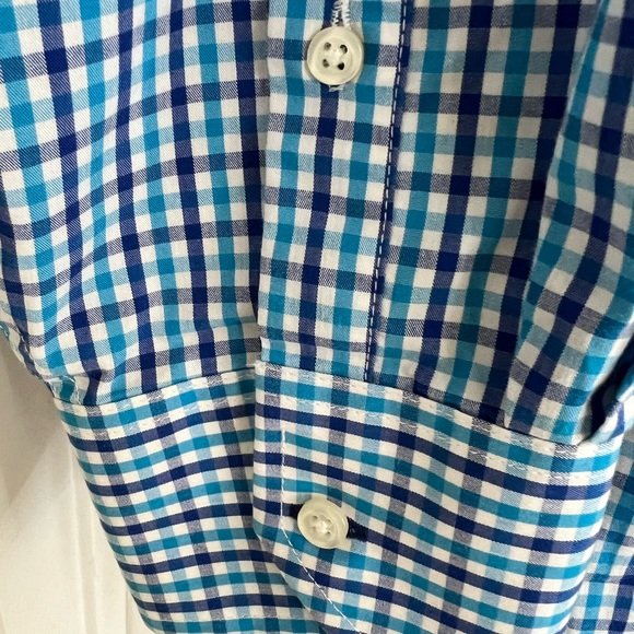 Izod Classic Fit Button Down XL Teal/Purple/Grey - Picture 5 of 11